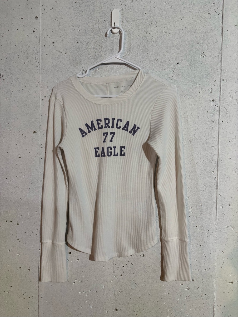 American Eagle Waffle Knit Long Sleeve Tee | Size: Medium